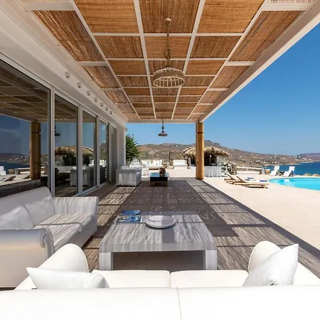 Spectacular 5 Bedrooms Vibhu Private Jacuzzis Villa Kalafatis