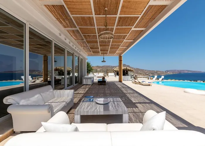 Spectacular 5 Bedrooms Vibhu Private Jacuzzis Vila Kalafatis