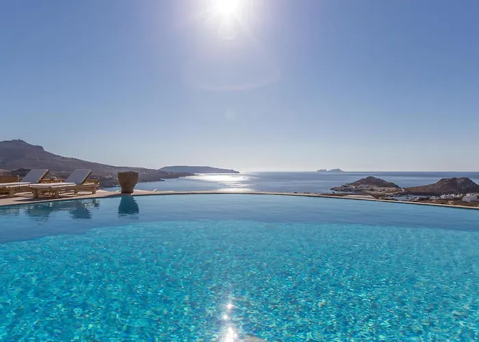 Spectacular 5 Bedrooms Vibhu Private Jacuzzis Vila Kalafatis